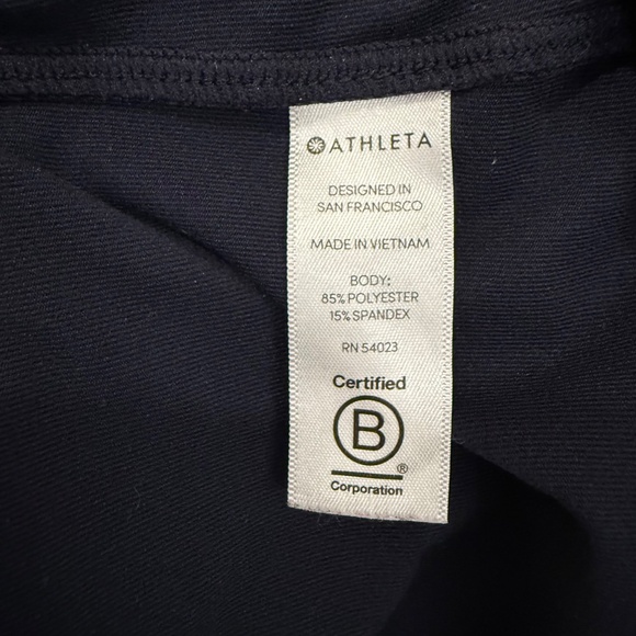 Athleta Shanti Powervita Raceback Tank in Navy Size XS like new - Picture 8 of 9